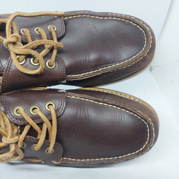 FRYE Sully Boat Loafers Brown Leather Slip On Casual Classic Shoes Mens Size 10 main image 6